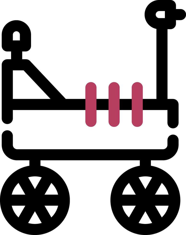 Mars Rover Creative Icon Design vector