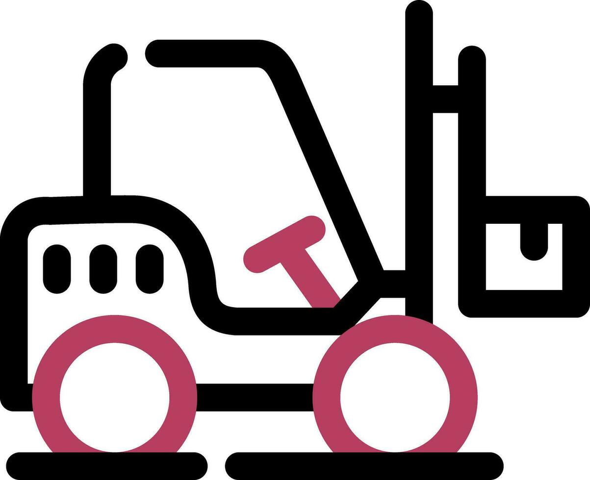 Forklift Creative Icon Design vector