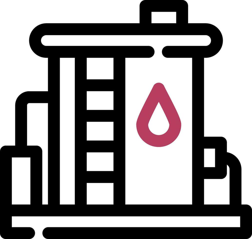 Oil Tank Creative Icon Design vector