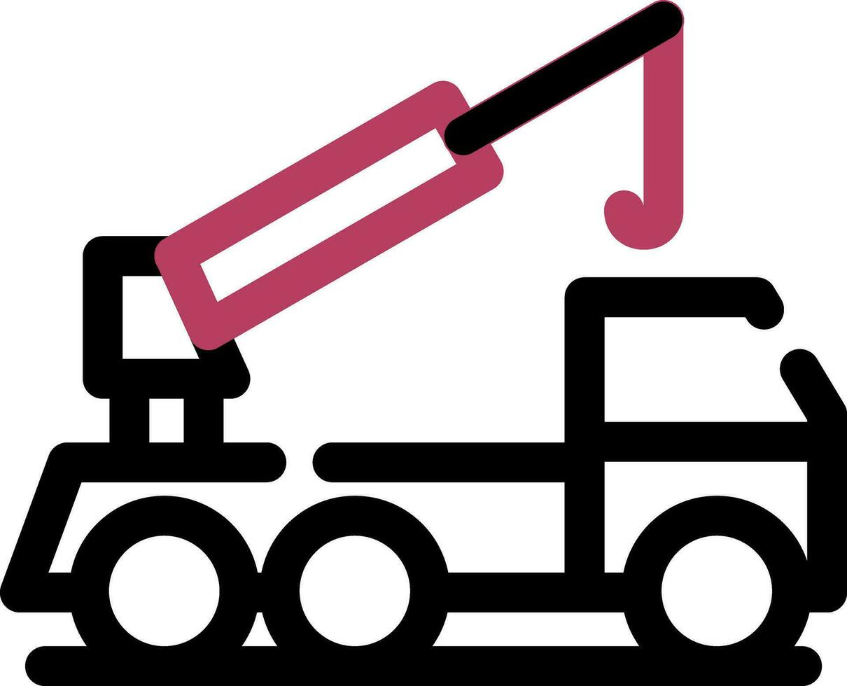 diseño de icono creativo de camión grúa vector