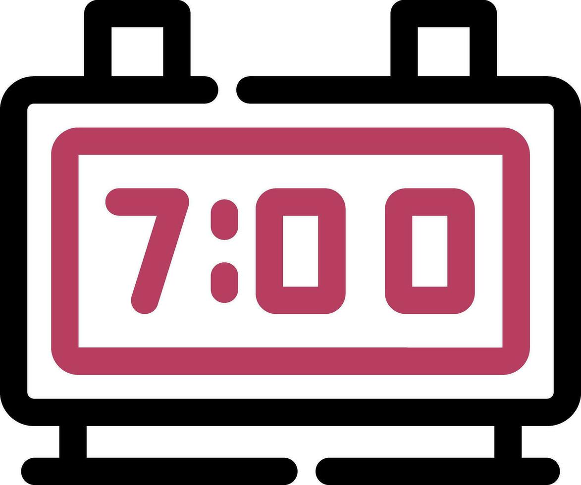 Digital Clock Creative Icon Design vector