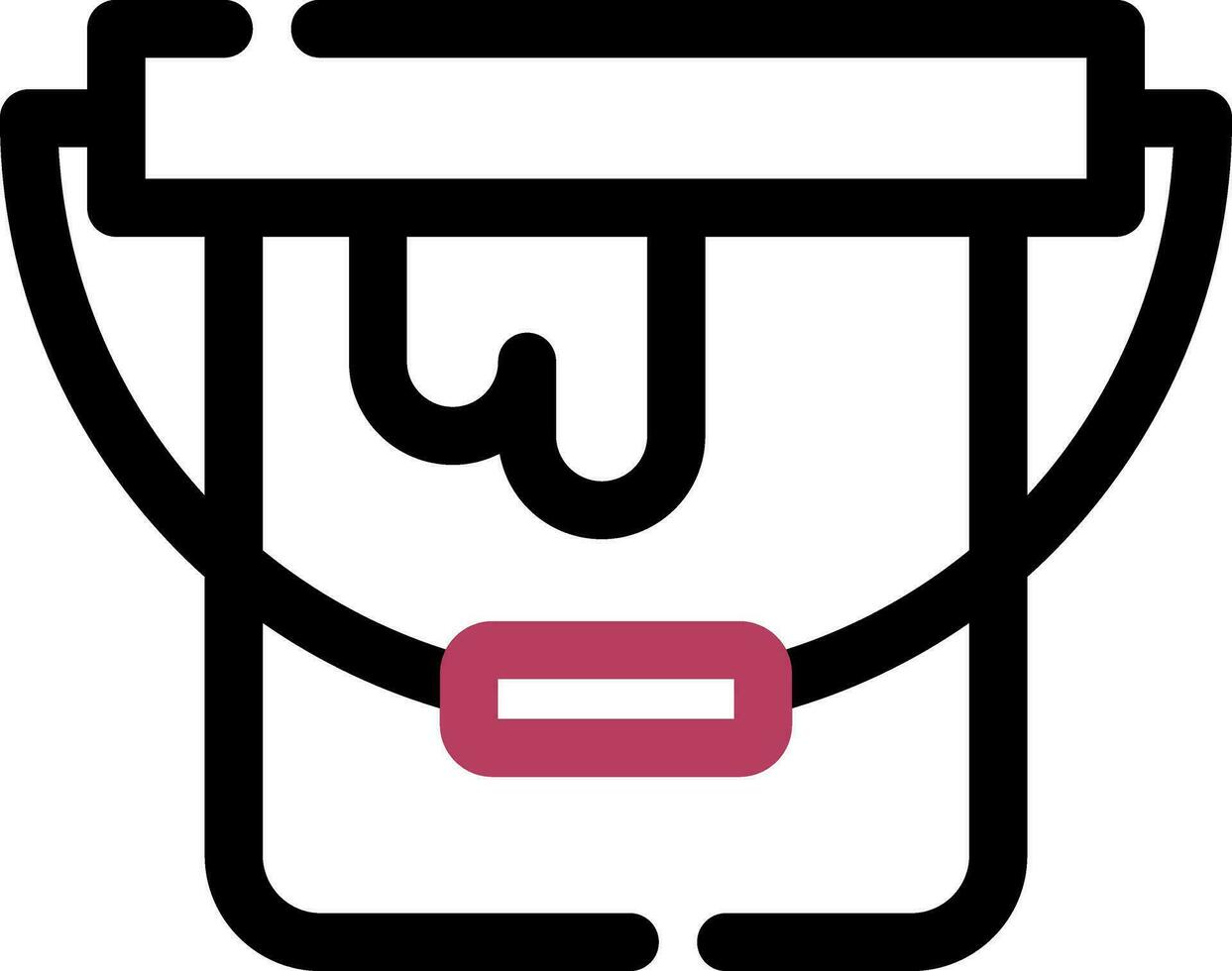 Paint Bucket Creative Icon Design vector