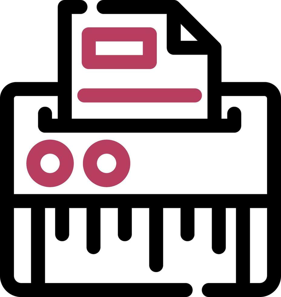 Paper Shredder Creative Icon Design vector