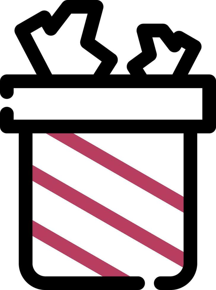 Trash Bin Creative Icon Design vector