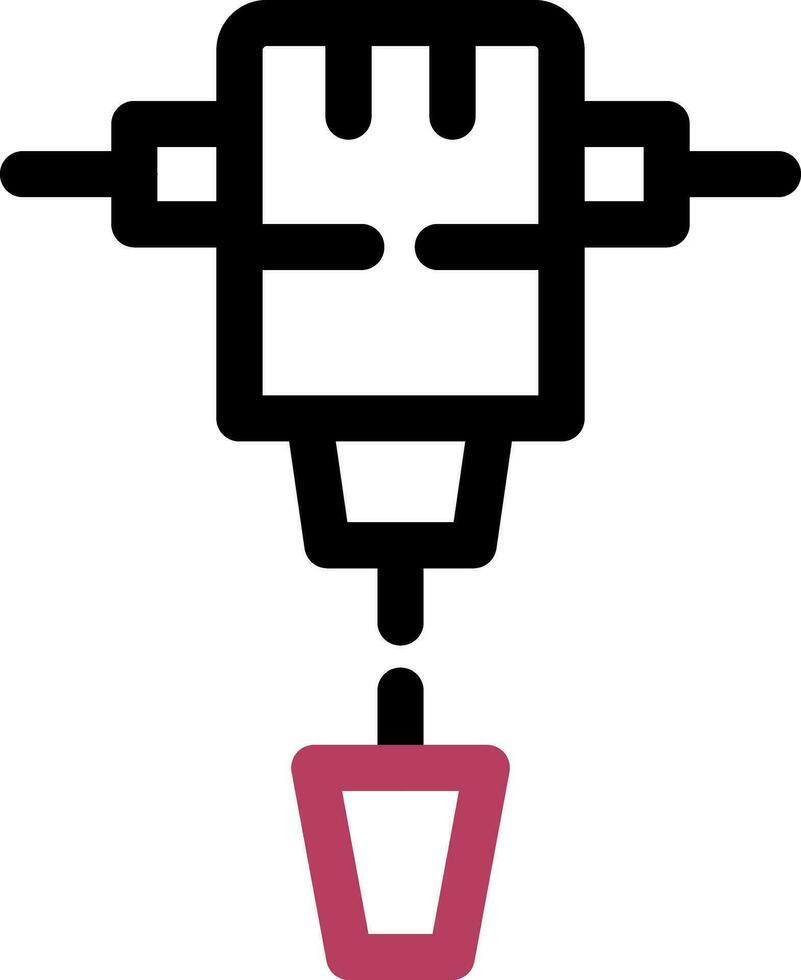 Jackhammer Creative Icon Design vector
