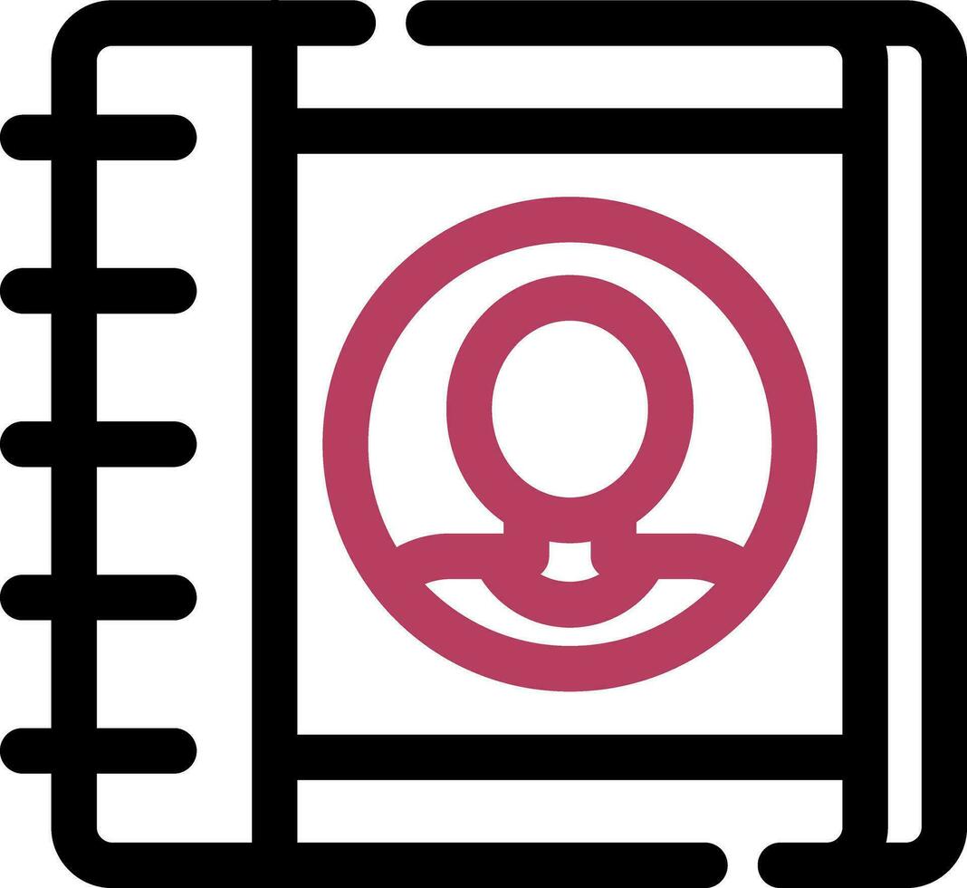 Address Book Creative Icon Design vector