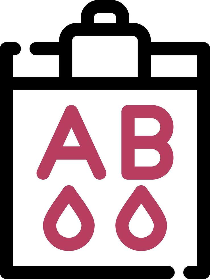 Blood Type Ab Creative Icon Design vector