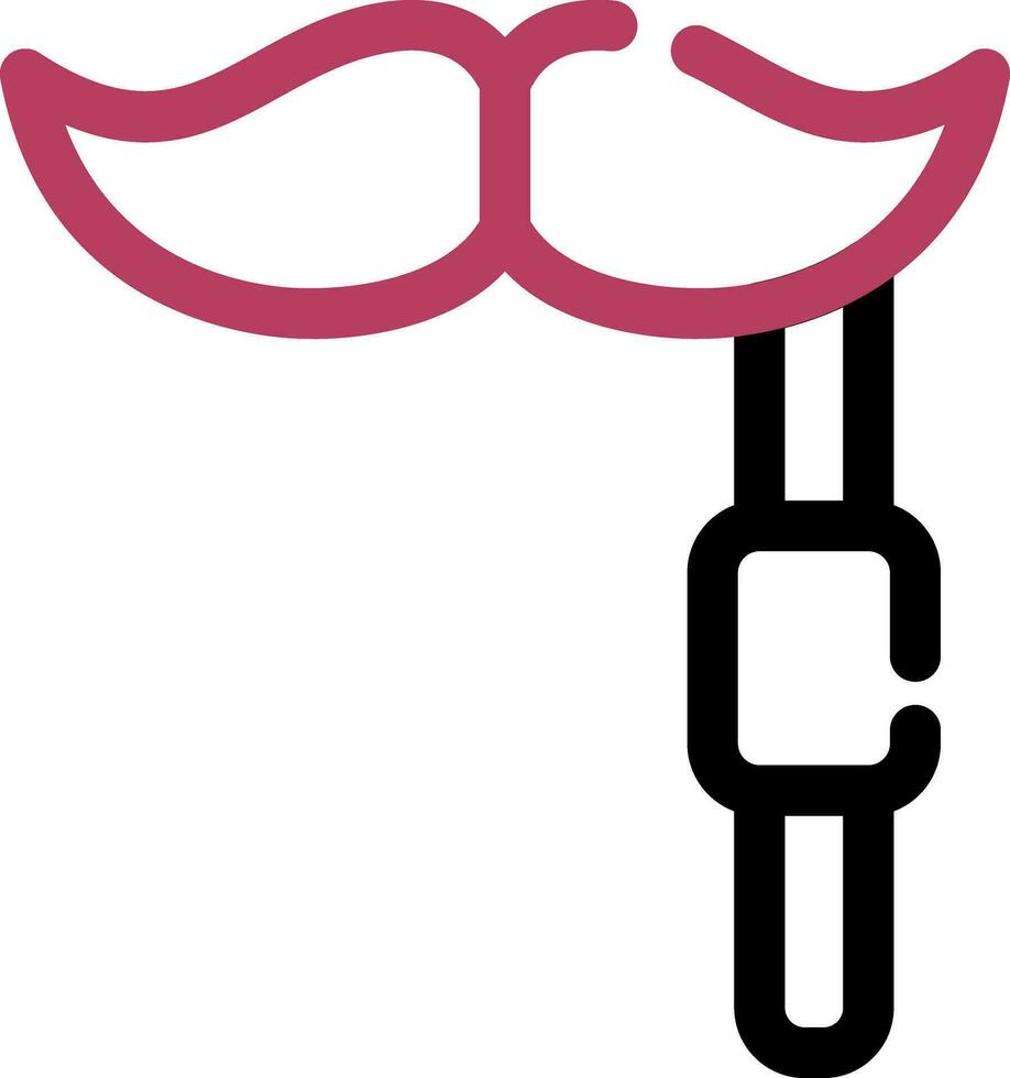 diseño de icono creativo de bigote vector