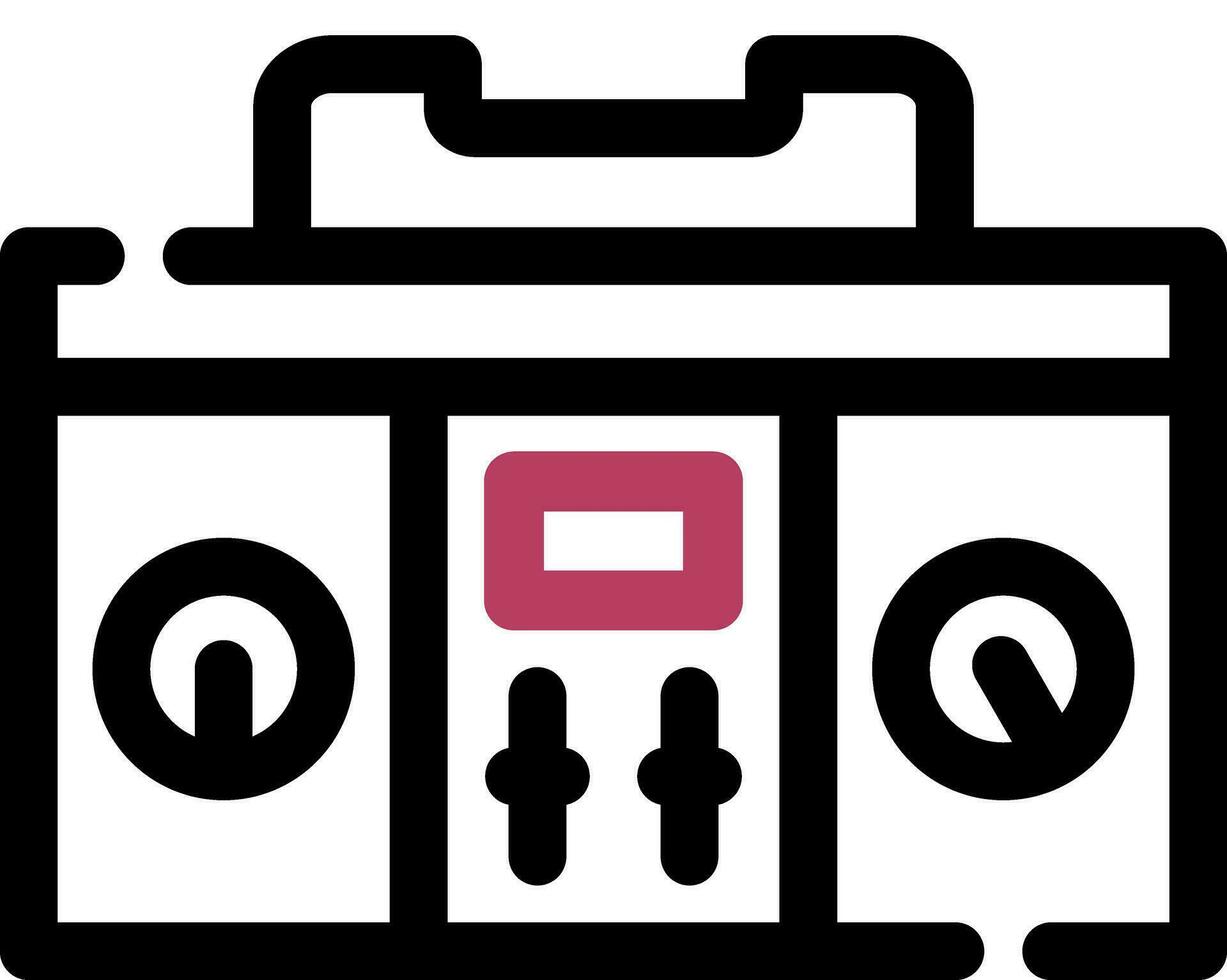 Dj Mixer Creative Icon Design vector