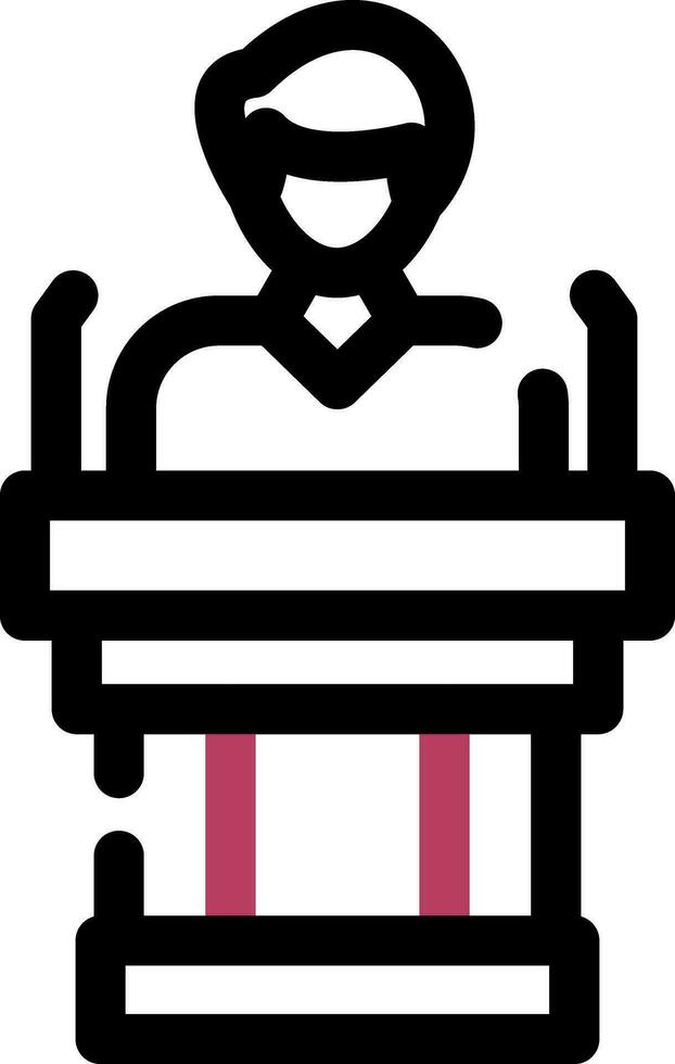 Politician Creative Icon Design vector