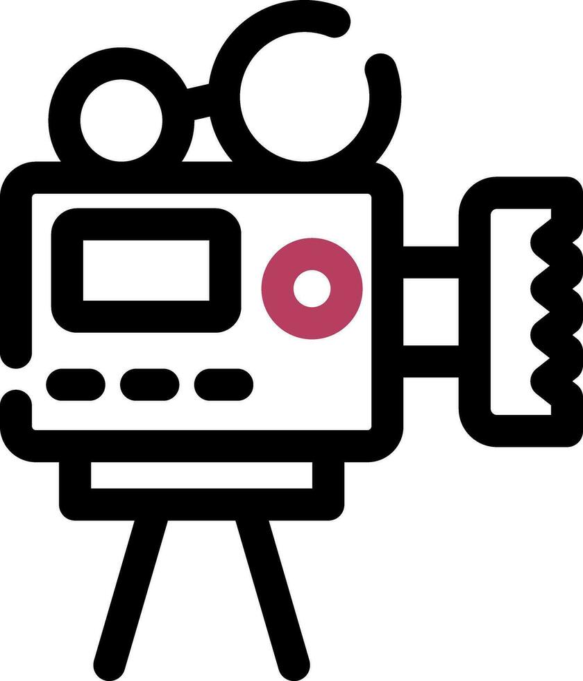 Video Camera Creative Icon Design vector