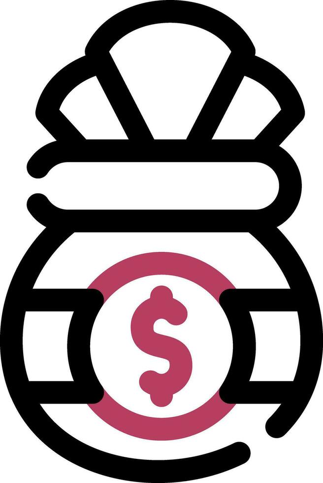 Money Bag Creative Icon Design vector