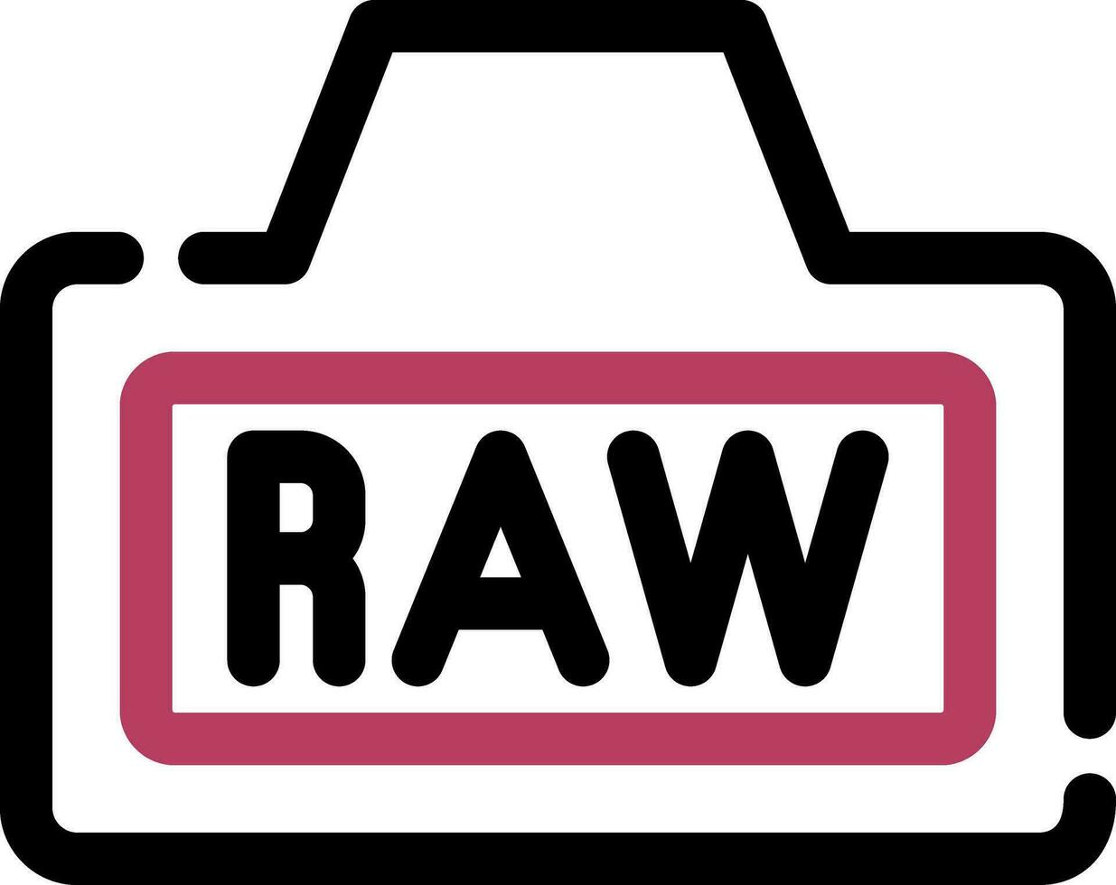 Raw Creative Icon Design vector