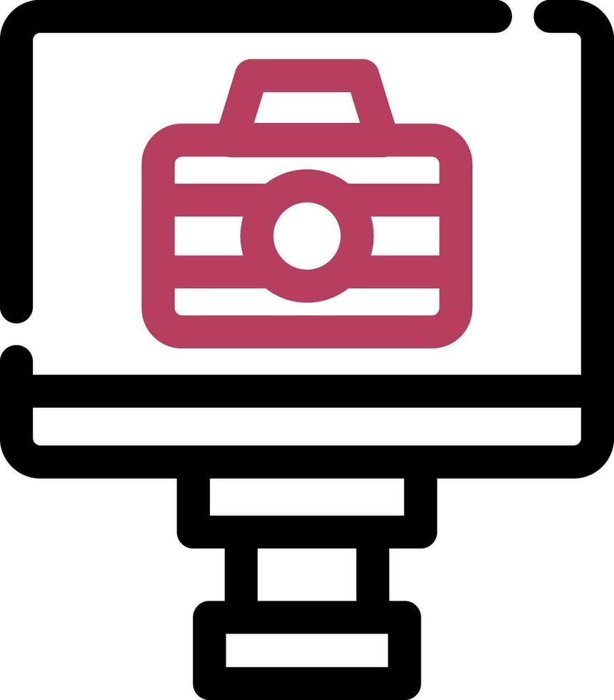 Lcd Camera Creative Icon Design vector