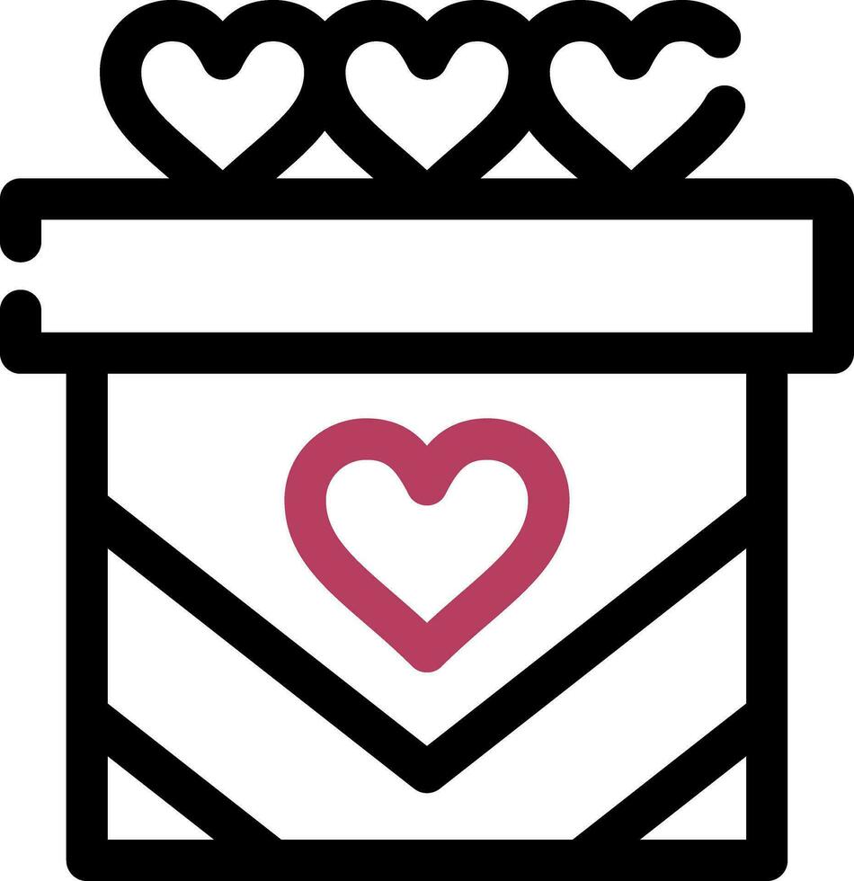 diseño de icono creativo de regalo de boda vector