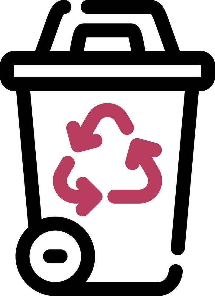 diseño de icono creativo de papelera de reciclaje vector