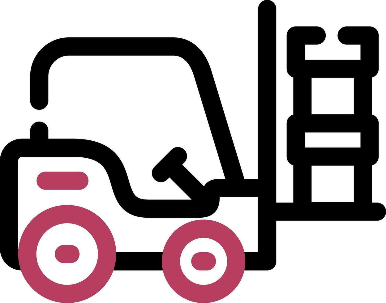 Forklift Creative Icon Design vector