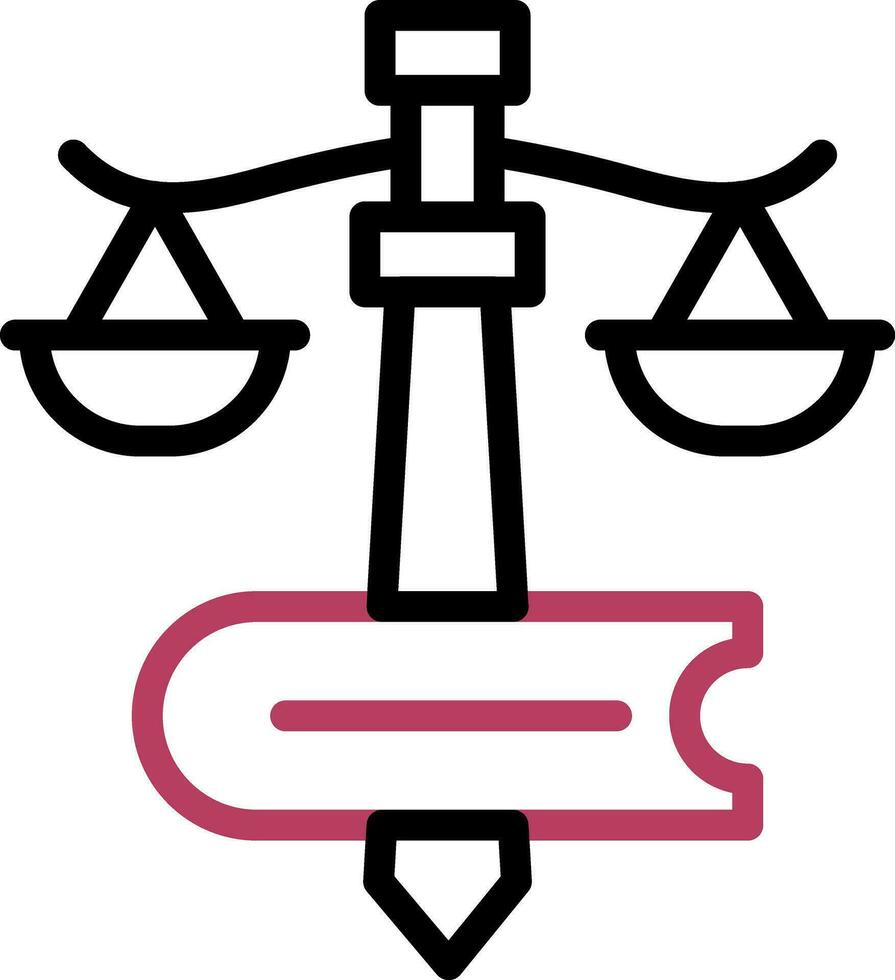 Law Creative Icon Design vector