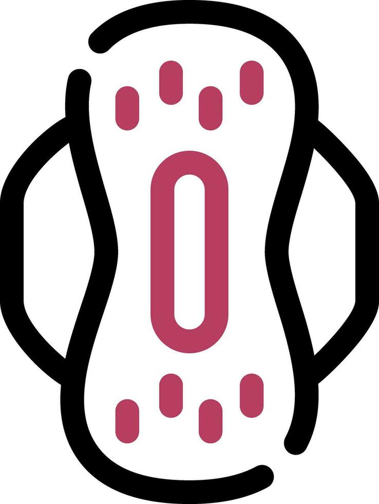 Sanitary Napkin Creative Icon Design vector