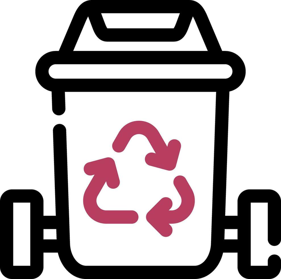 Trash Bin Creative Icon Design vector