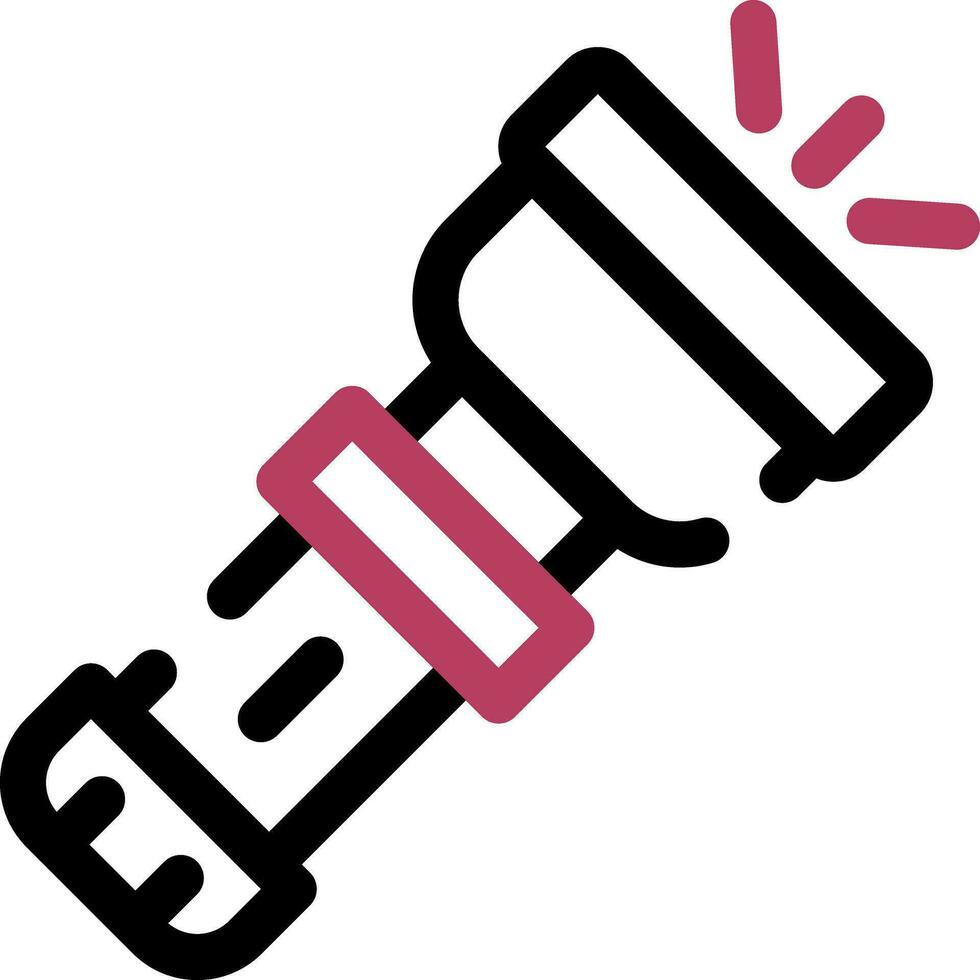 Flashlight Creative Icon Design vector