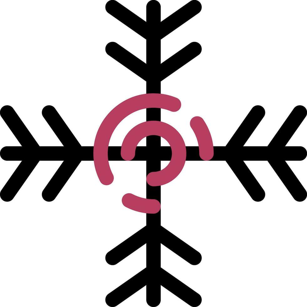 diseño de icono creativo de copo de nieve vector