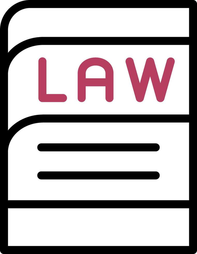 Law Book Creative Icon Design vector