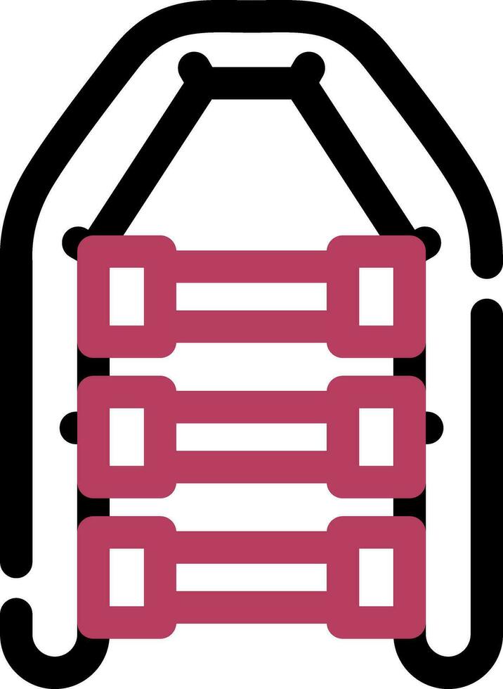 Inflatable Boat Creative Icon Design vector