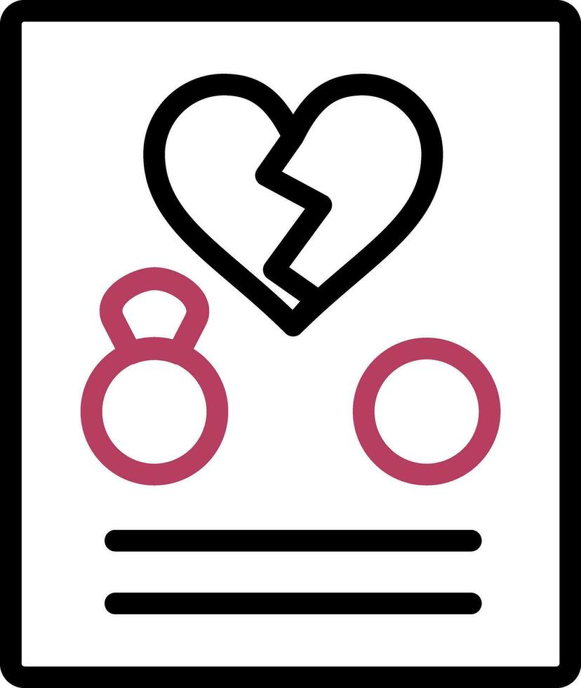 Divorce Creative Icon Design vector