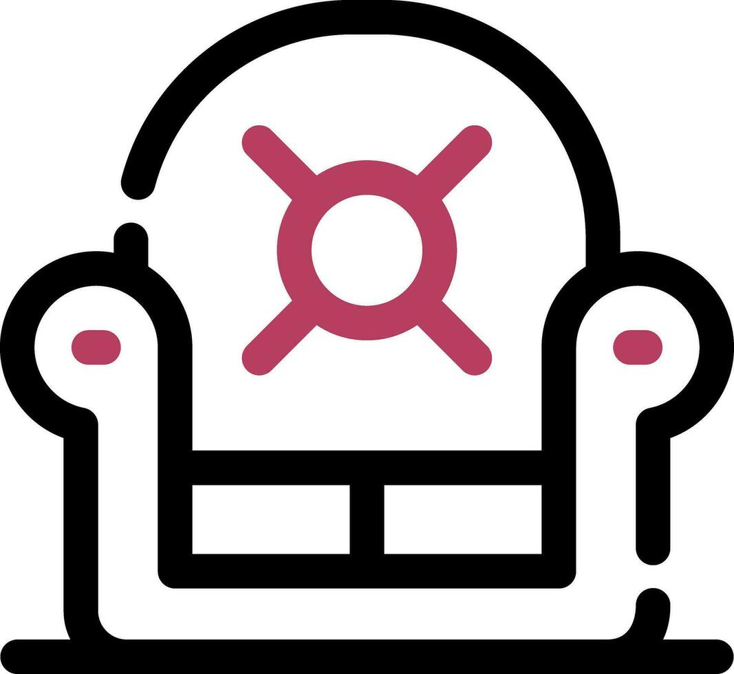 Armchair Creative Icon Design vector