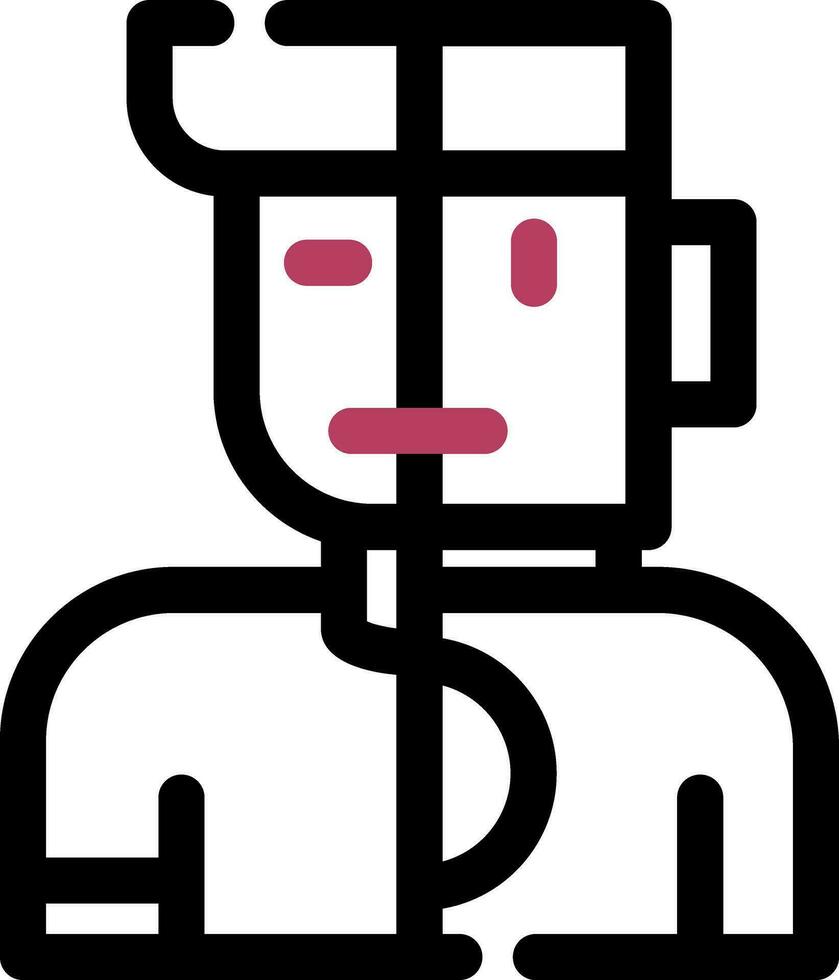 Line Two Color Design vector