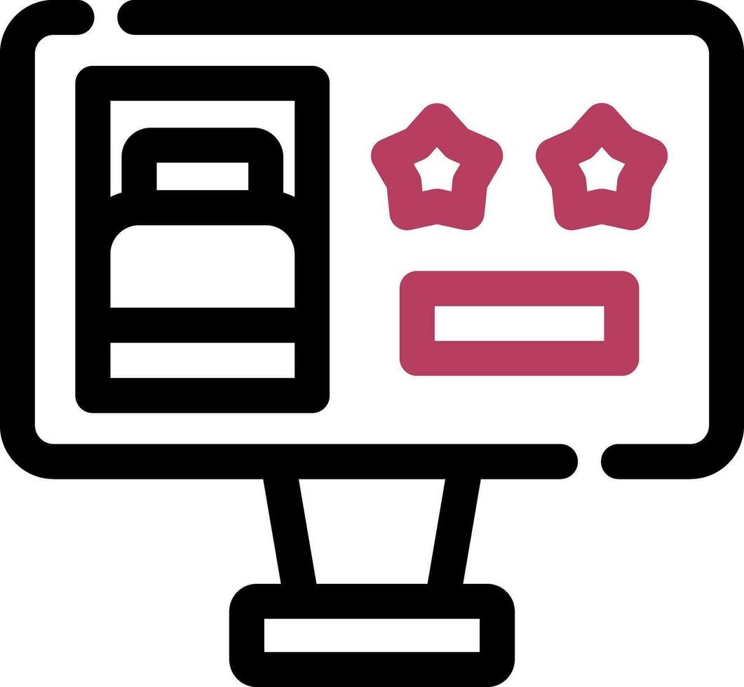 Online Booking Creative Icon Design vector
