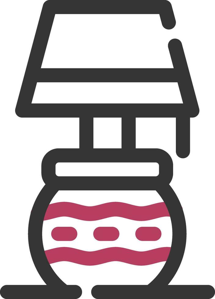 Desk Lamp Creative Icon Design vector