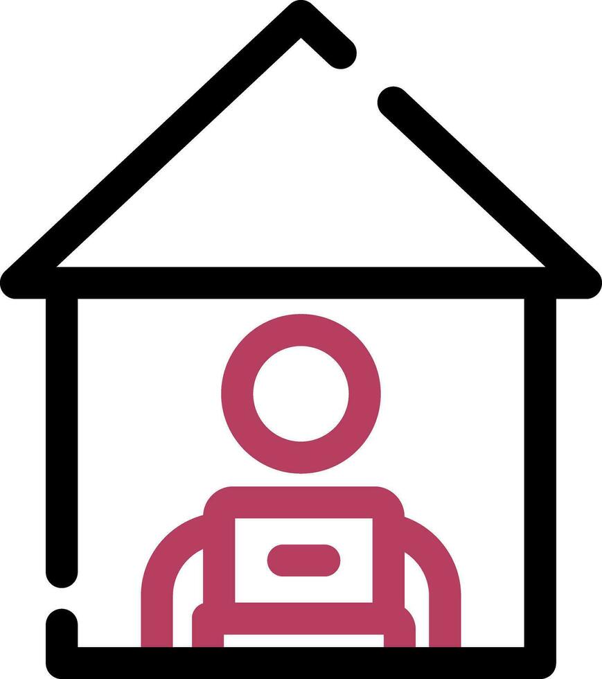 Work From Home Creative Icon Design vector