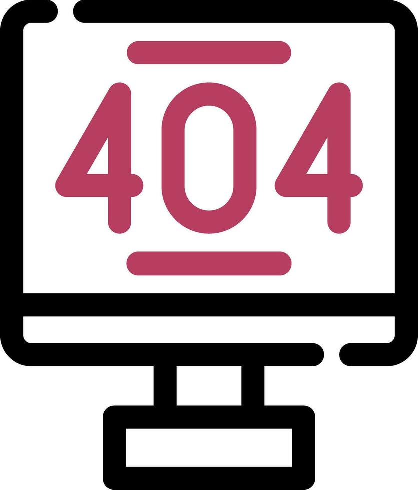 Error 404 Creative Icon Design vector