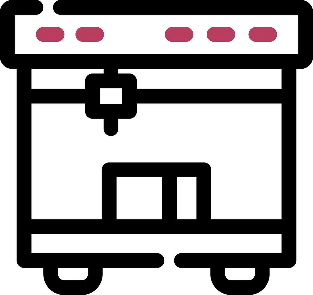 3D Printing Creative Icon Design vector