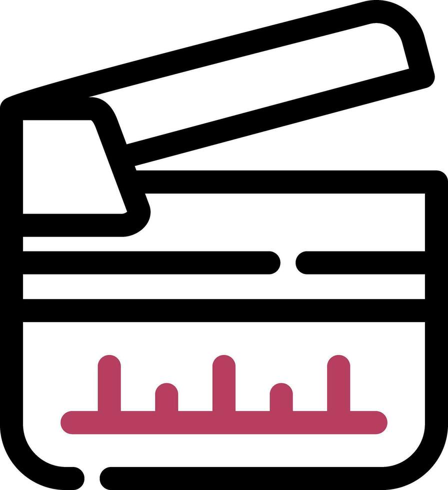 Clapperboard Creative Icon Design vector