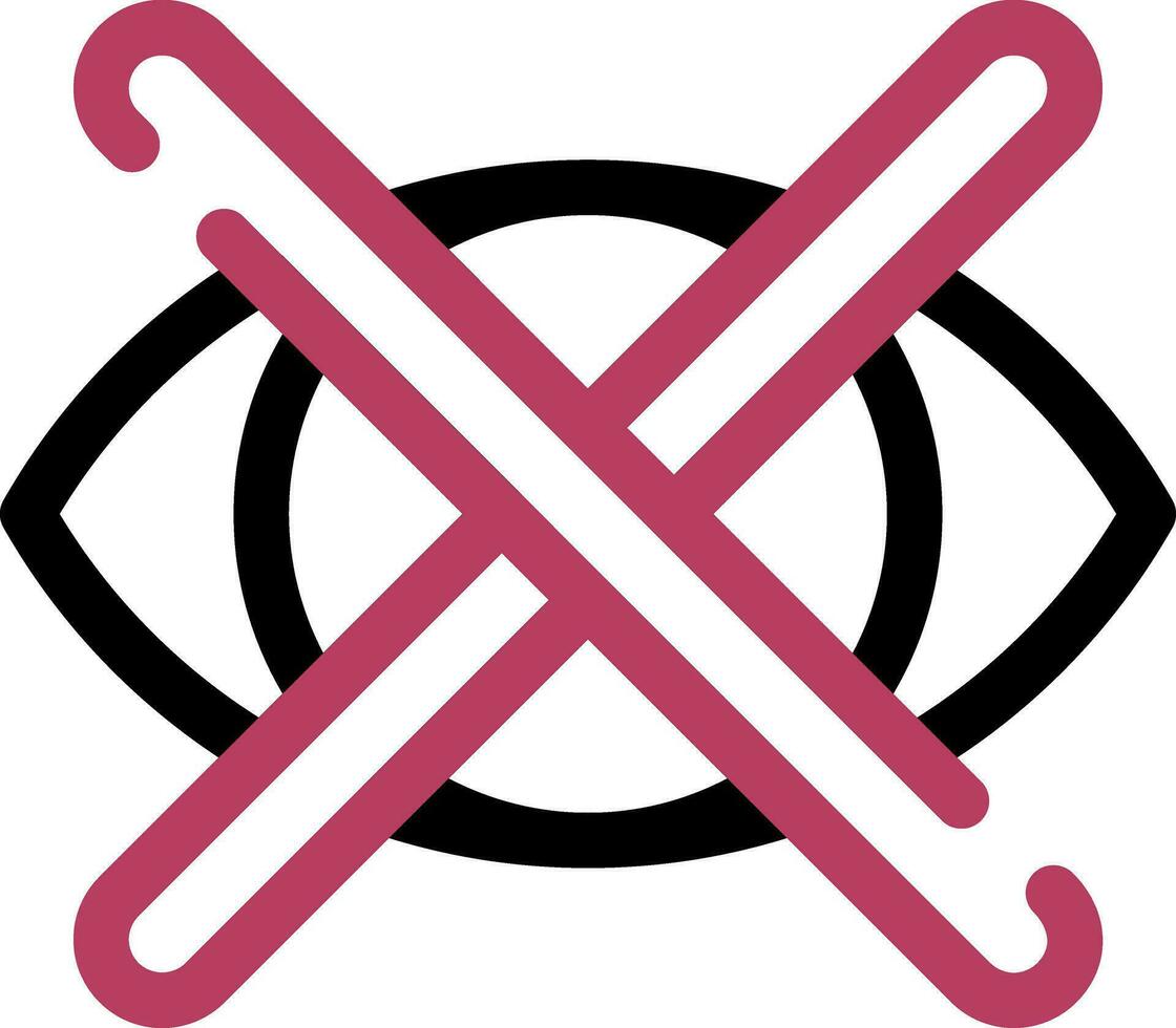 Close Eyes Creative Icon Design vector