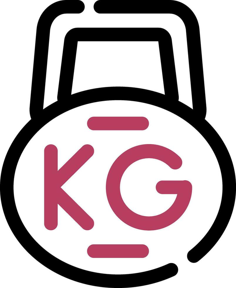 Kettlebell Creative Icon Design vector