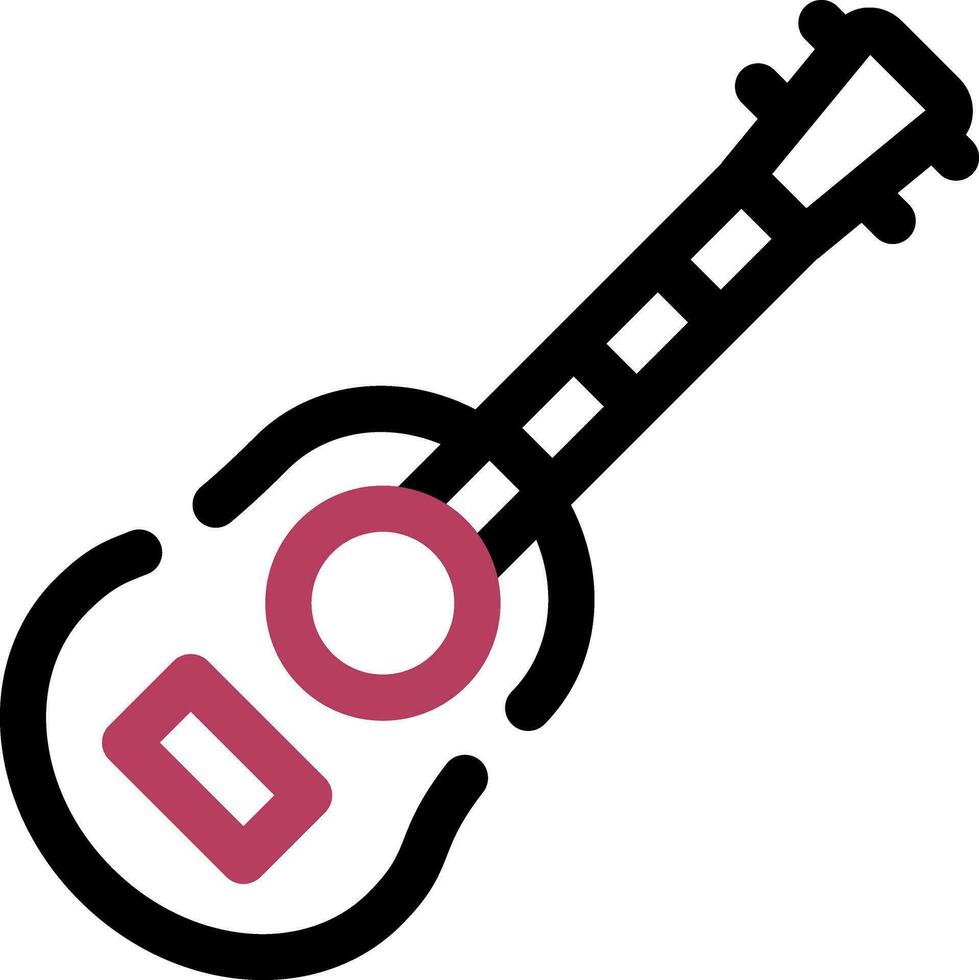Acoustic Guitar Creative Icon Design vector