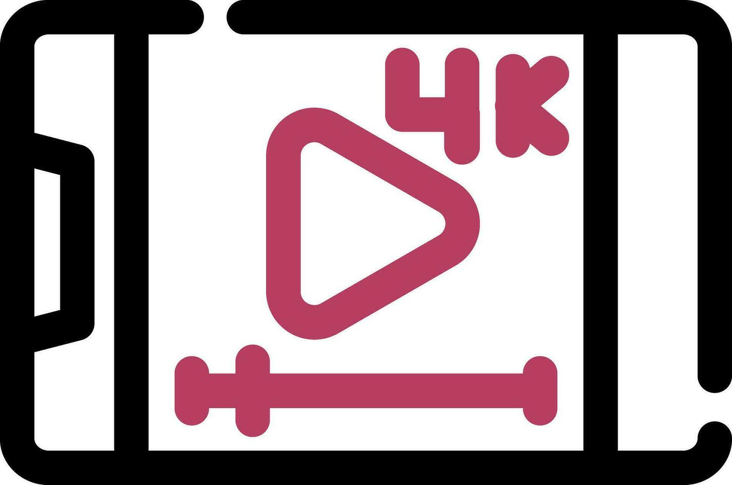 Video Streaming Creative Icon Design vector