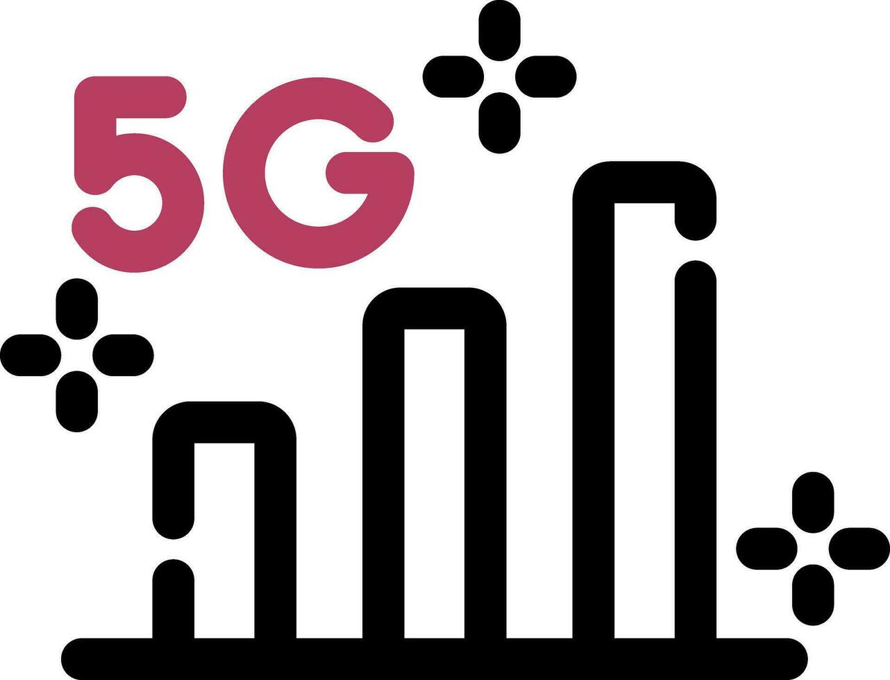 5G Creative Icon Design vector