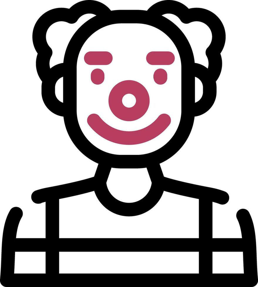 diseño de icono creativo de payaso vector