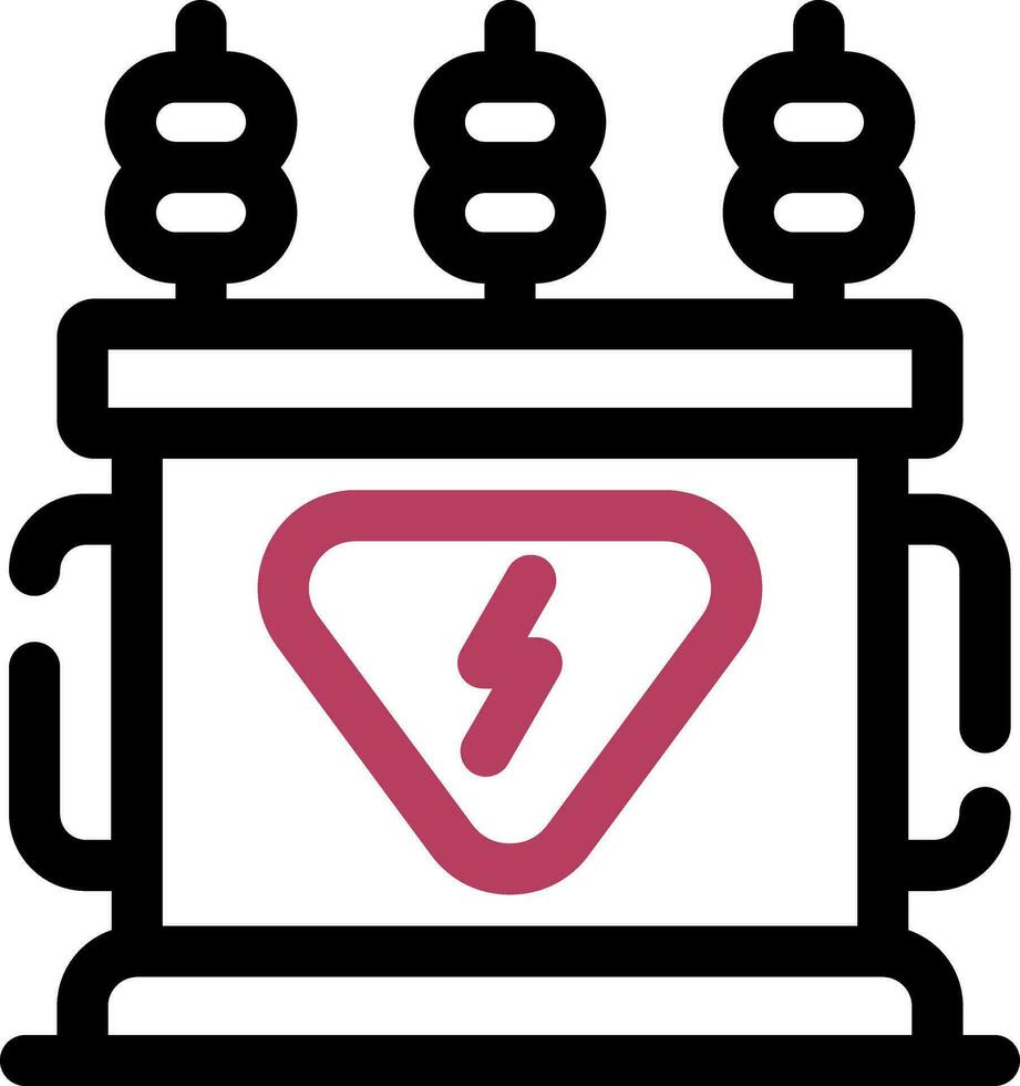 Power Transformer Creative Icon Design vector