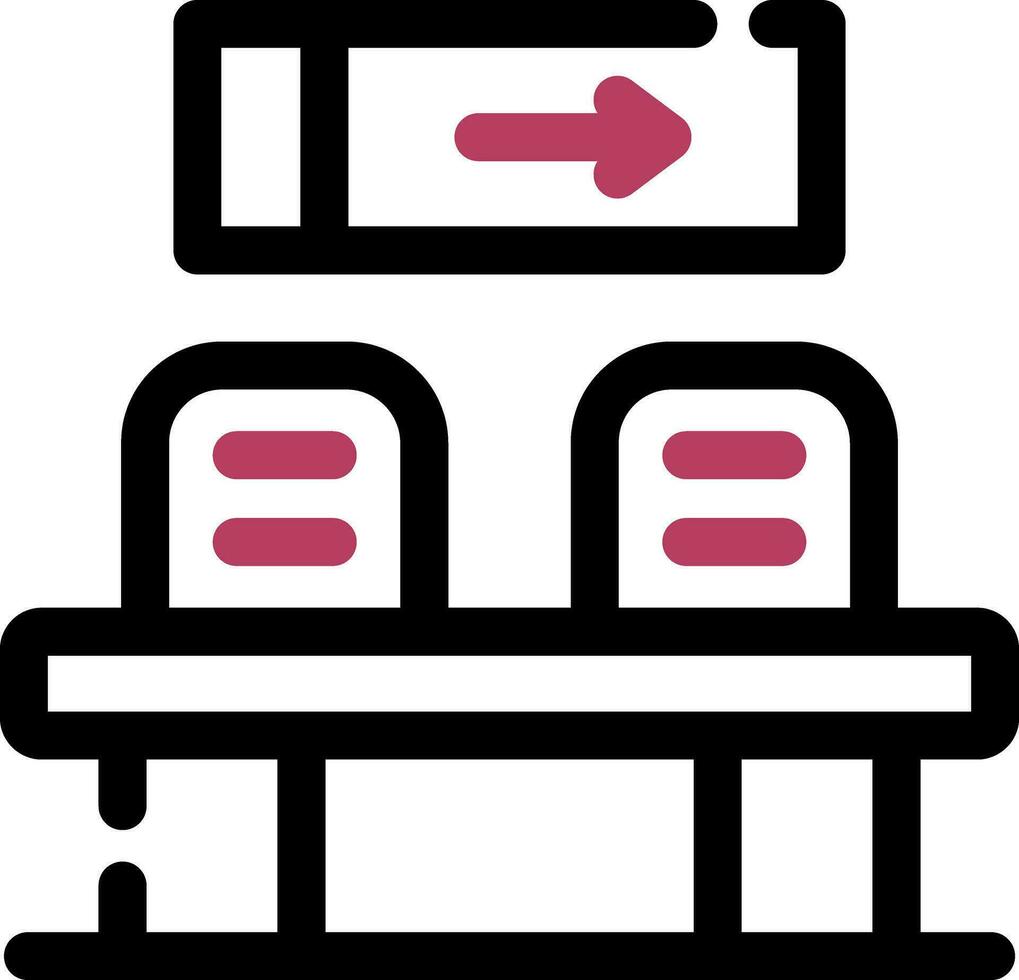 Waiting Room Creative Icon Design vector
