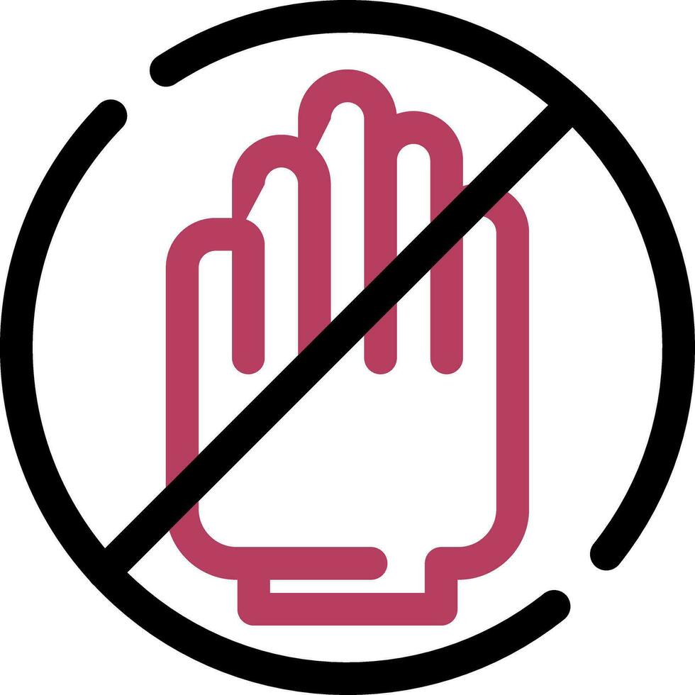 Restriction Creative Icon Design vector