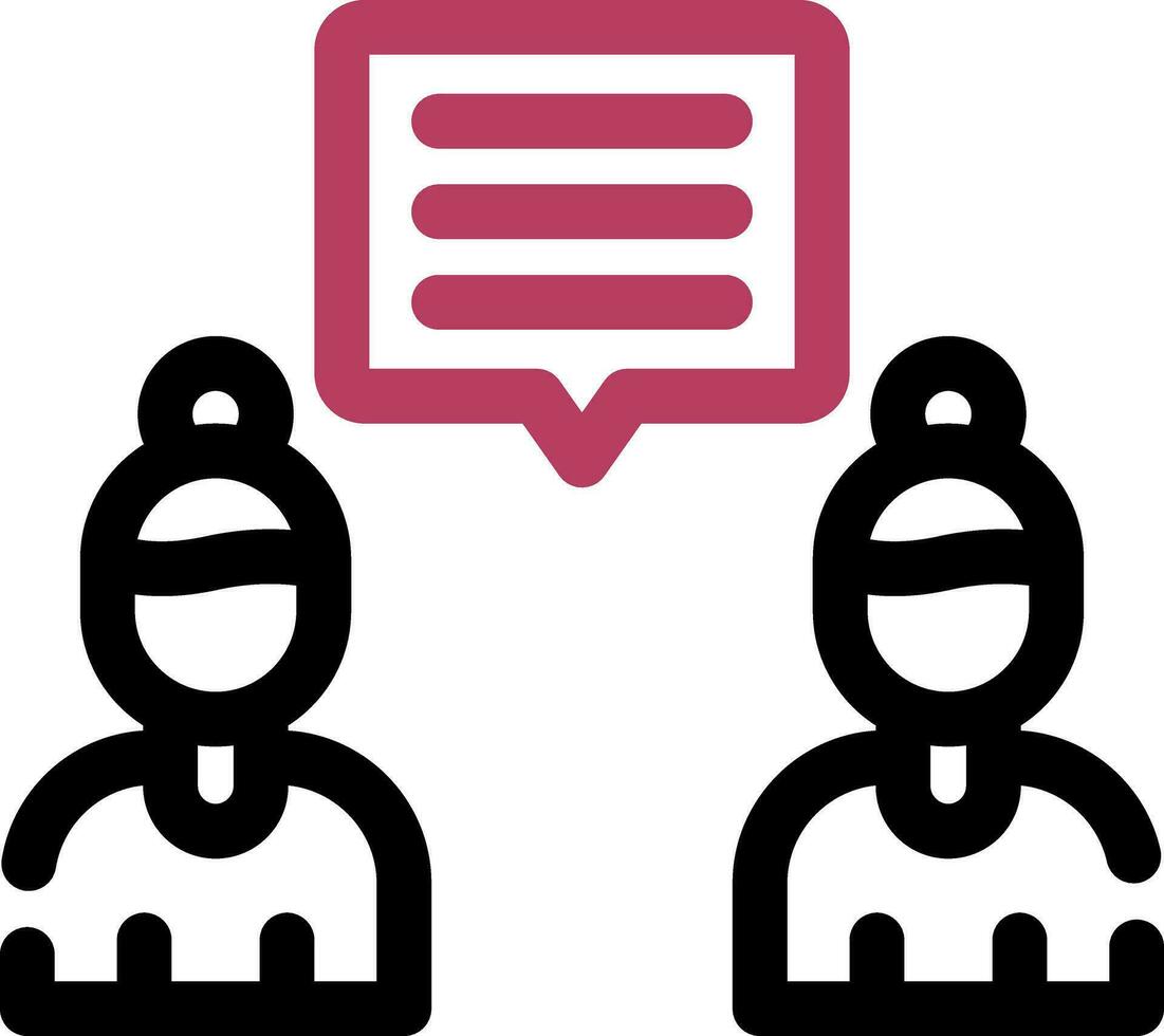 Discuss Creative Icon Design vector