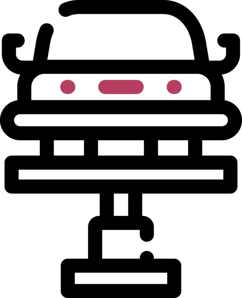 Car Lifter Creative Icon Design vector