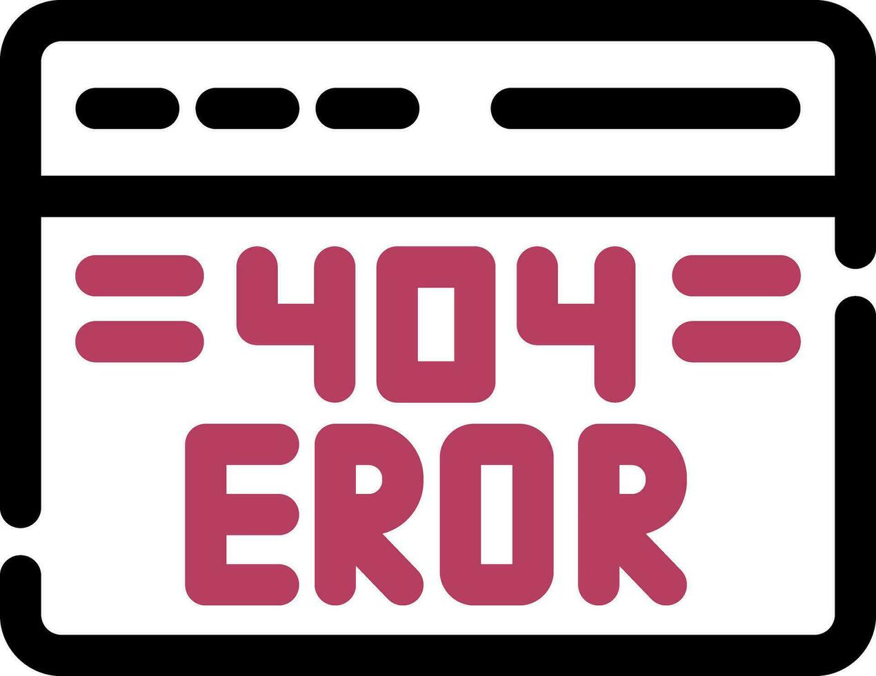 Diseño de icono creativo de error 404 vector