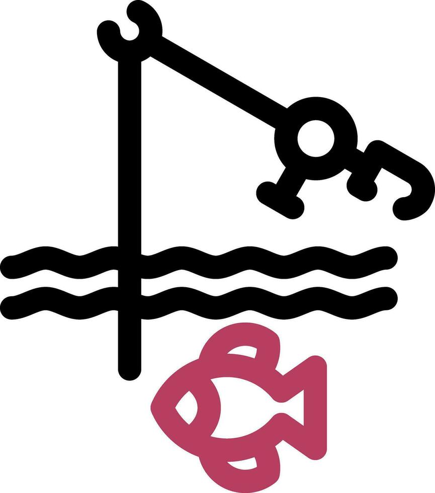 Fishing Holiday Creative Icon Design vector